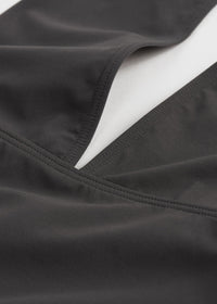 Maillot de bain une pièce dos-nu - Anthracite