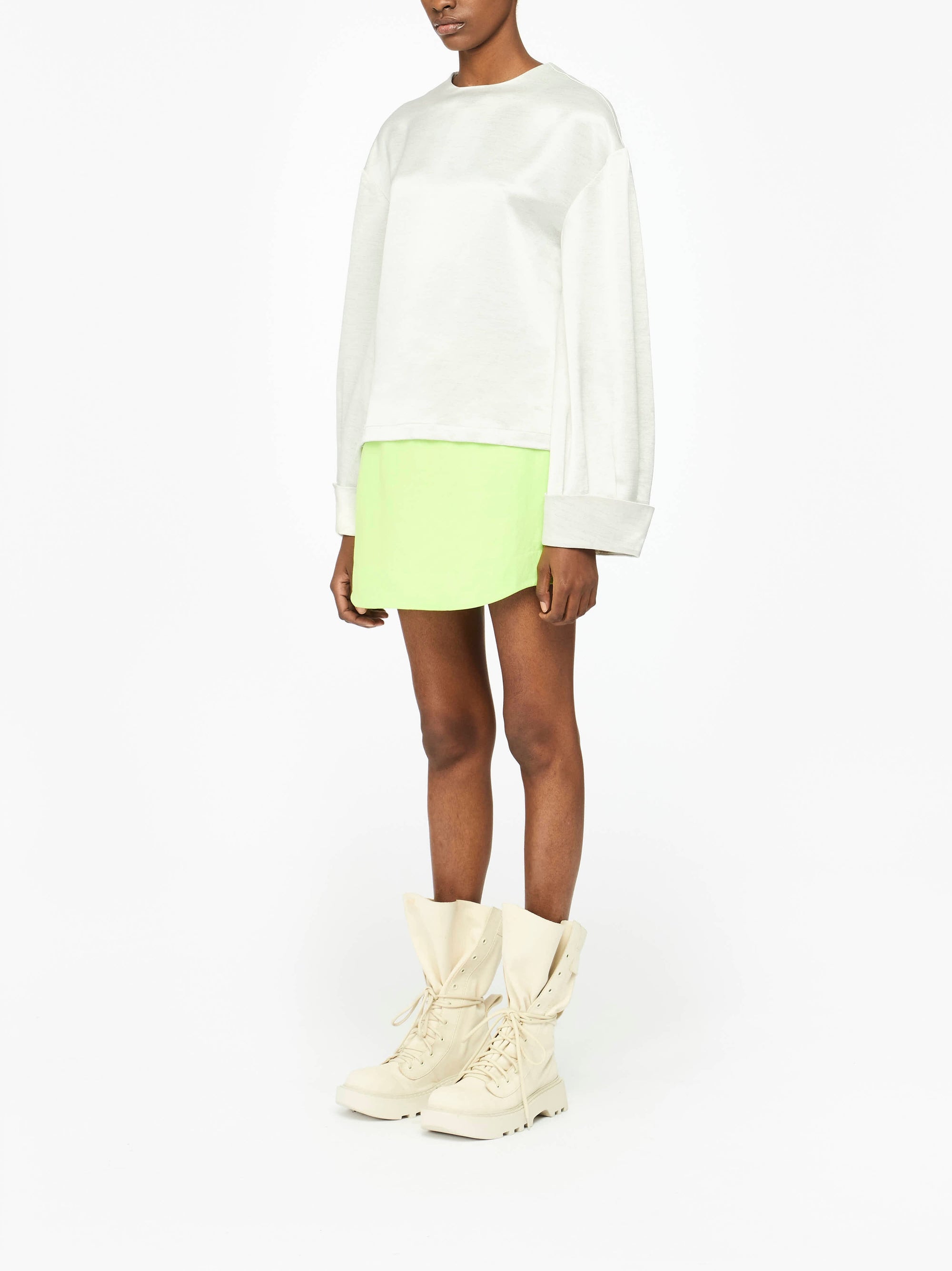 Haut À Manches Tordues - Off White
