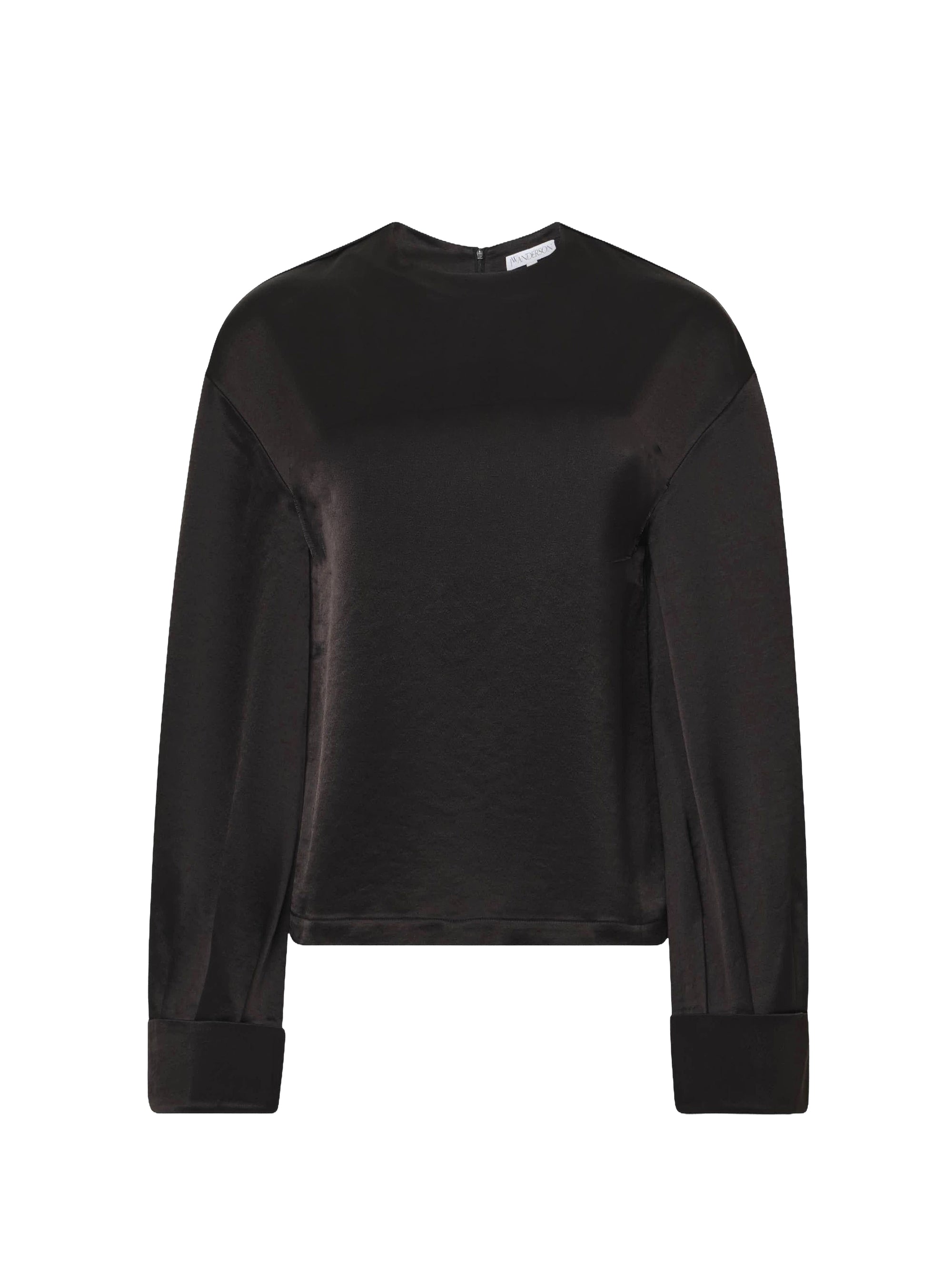 Top with balloon sleeves - Black