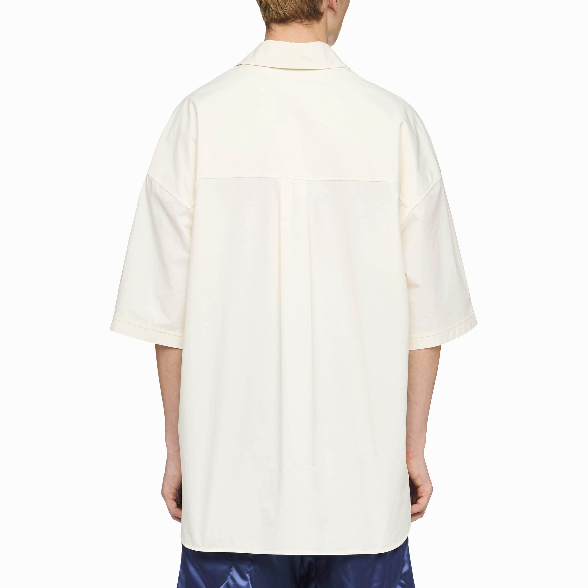 Polo À Poches Matelassé En Toile De Coton - Ivory