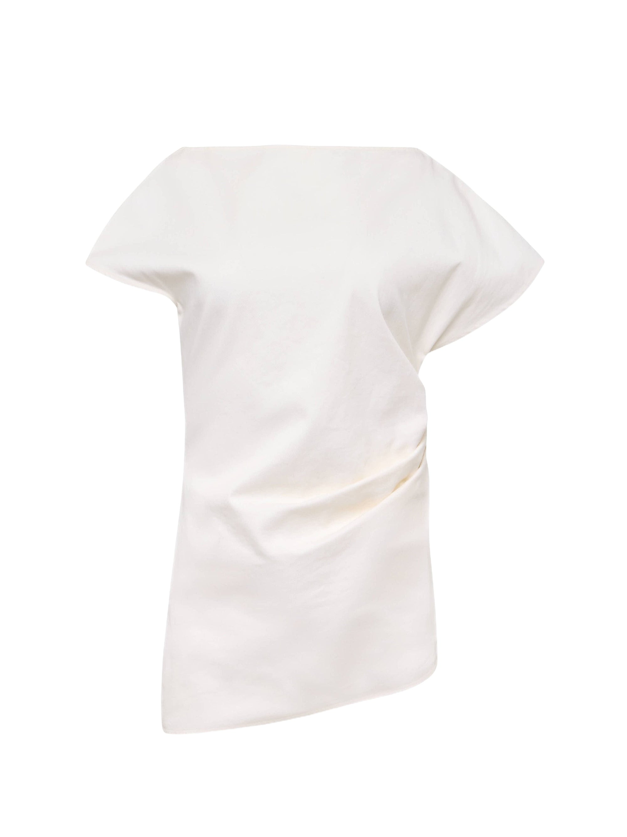 Top drapé asymétrique - Ivory