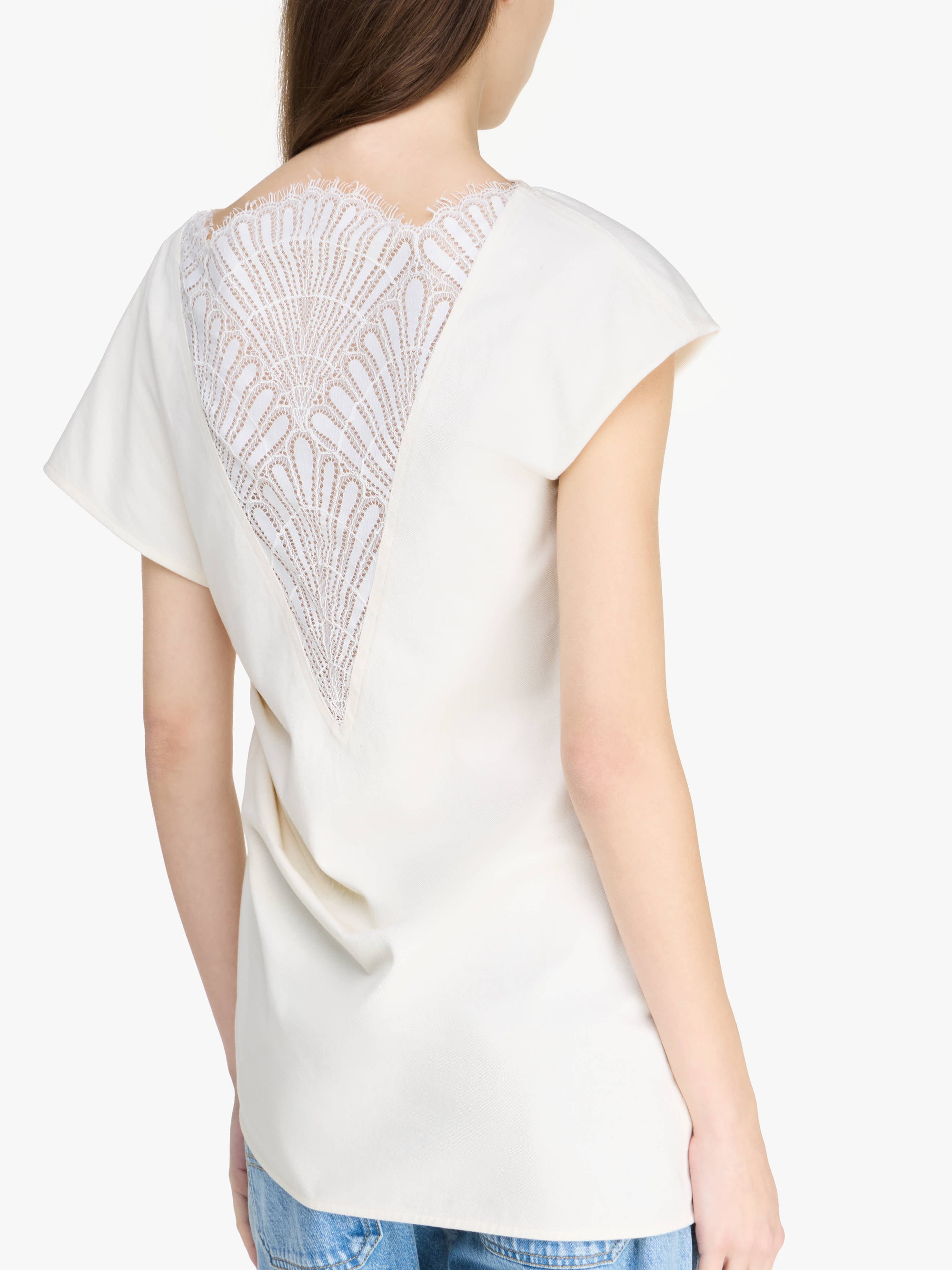 Haut Drapé Asymétrique - Ivory