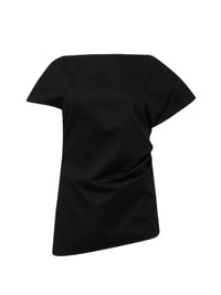 Top drapé asymétrique - Black