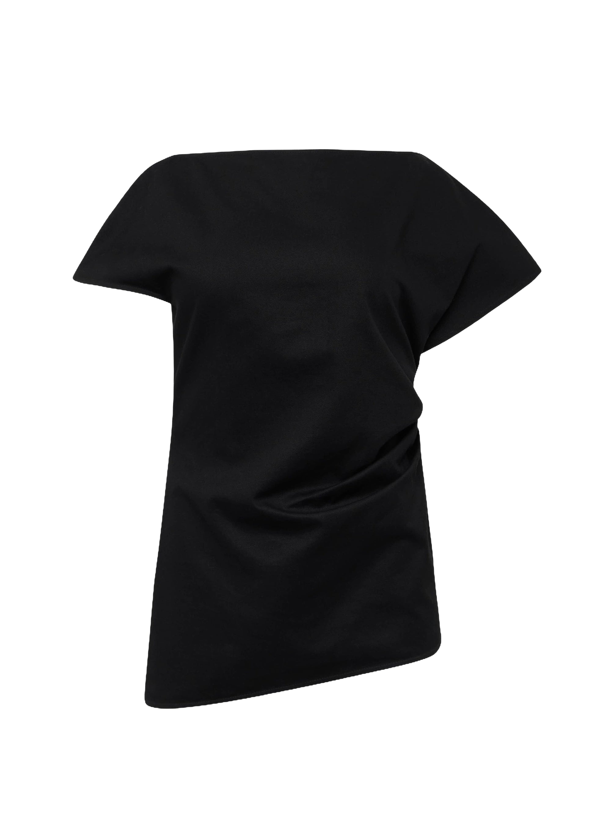 Top drapé asymétrique - Black