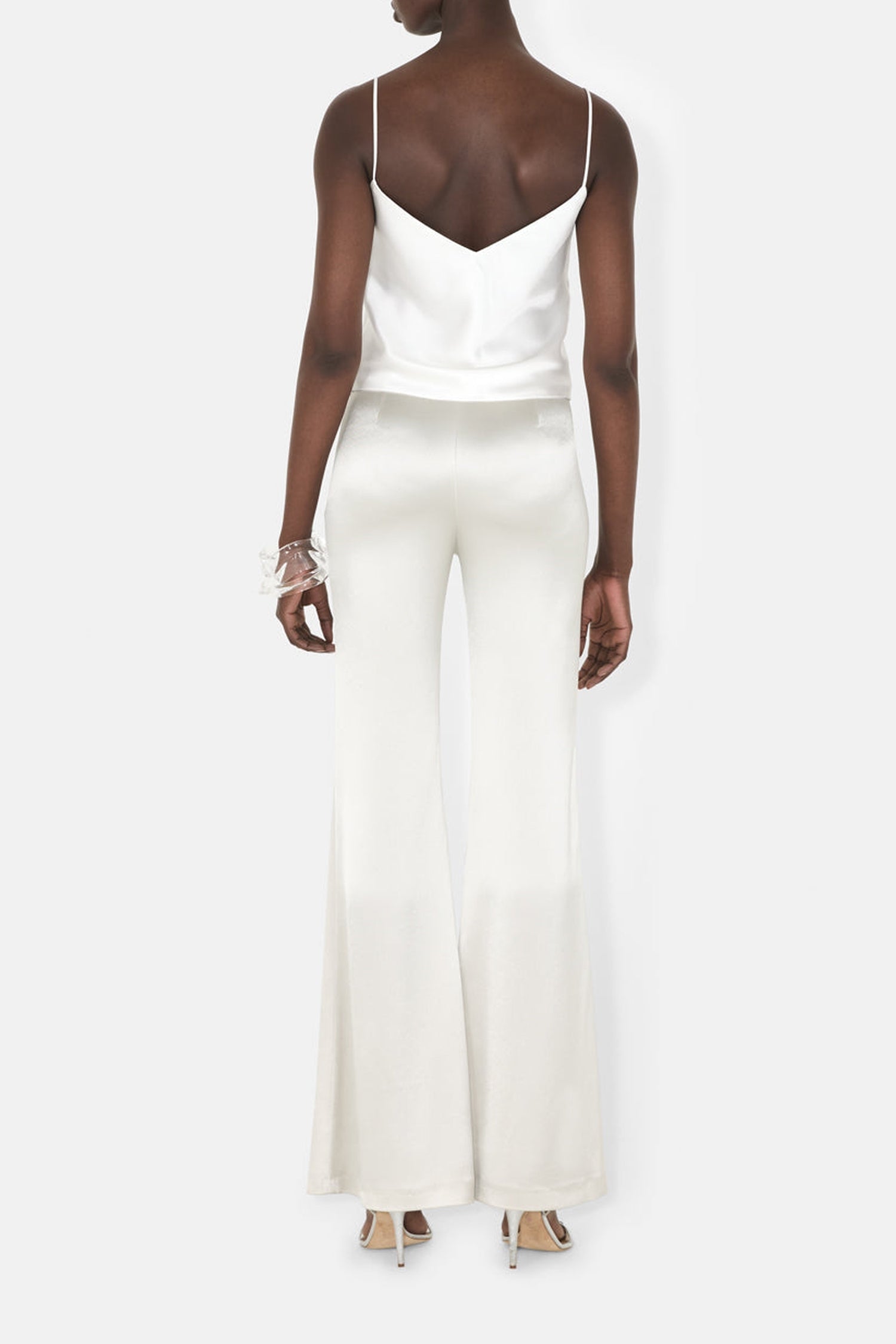 Caraco Bridal Ischia en satin - White