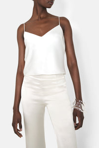 Caraco Bridal Ischia en satin - White