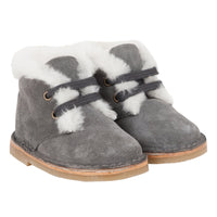 Suede lined boots - Dark mottled grey