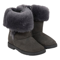Lined boots - Dark mottled grey