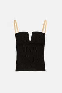 Galvanized Ophelia Top - Black