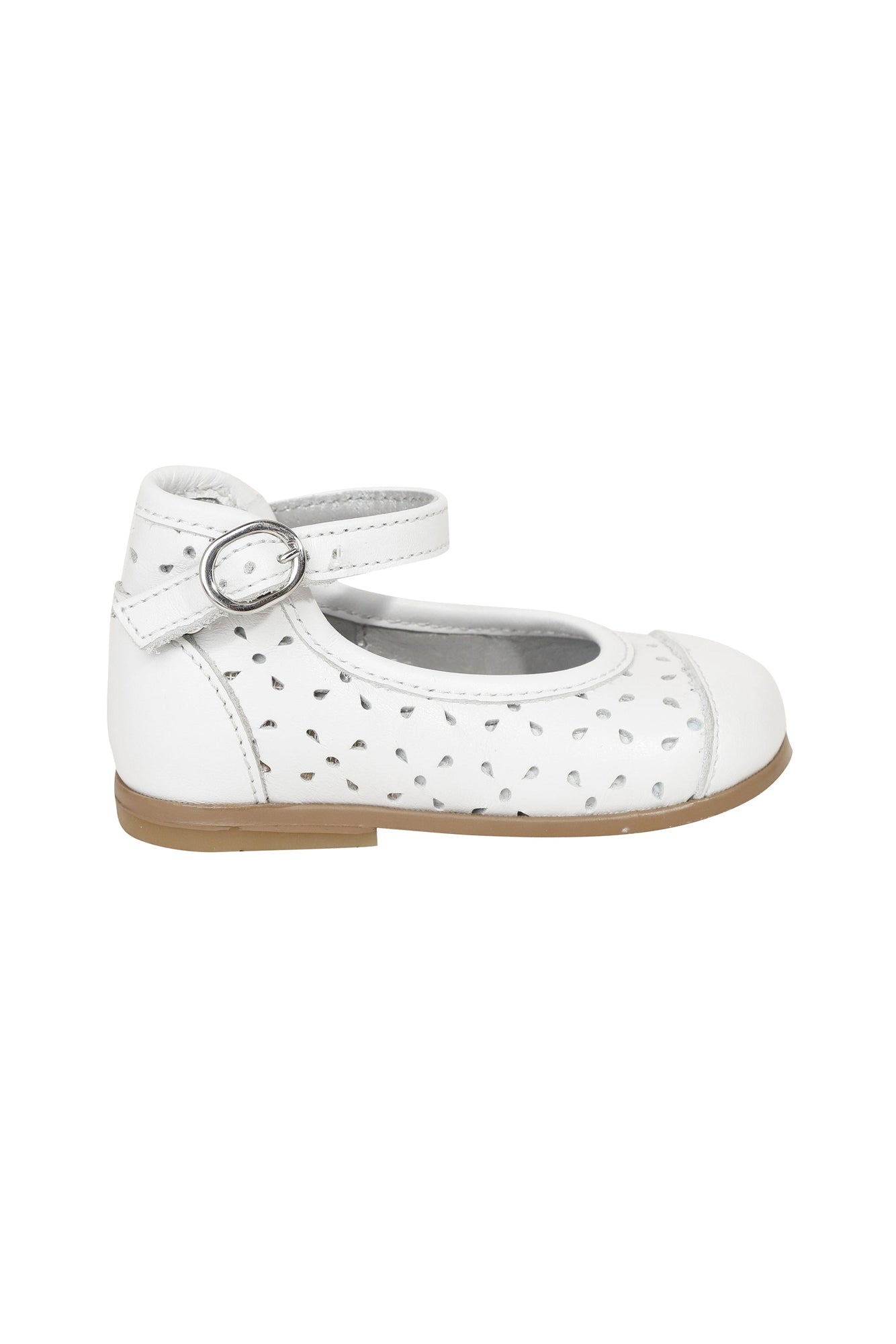 Ballerines à brides en cuir - Blanc