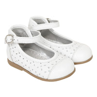 Ballerines à brides en cuir - Blanc