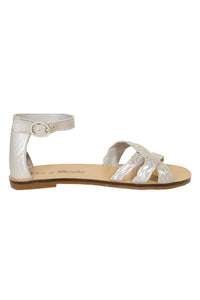 Leather strappy sandals - Gold
