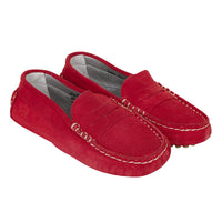 Mocassins en daim - Brique