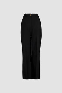 Pantalon droit en laine vierge