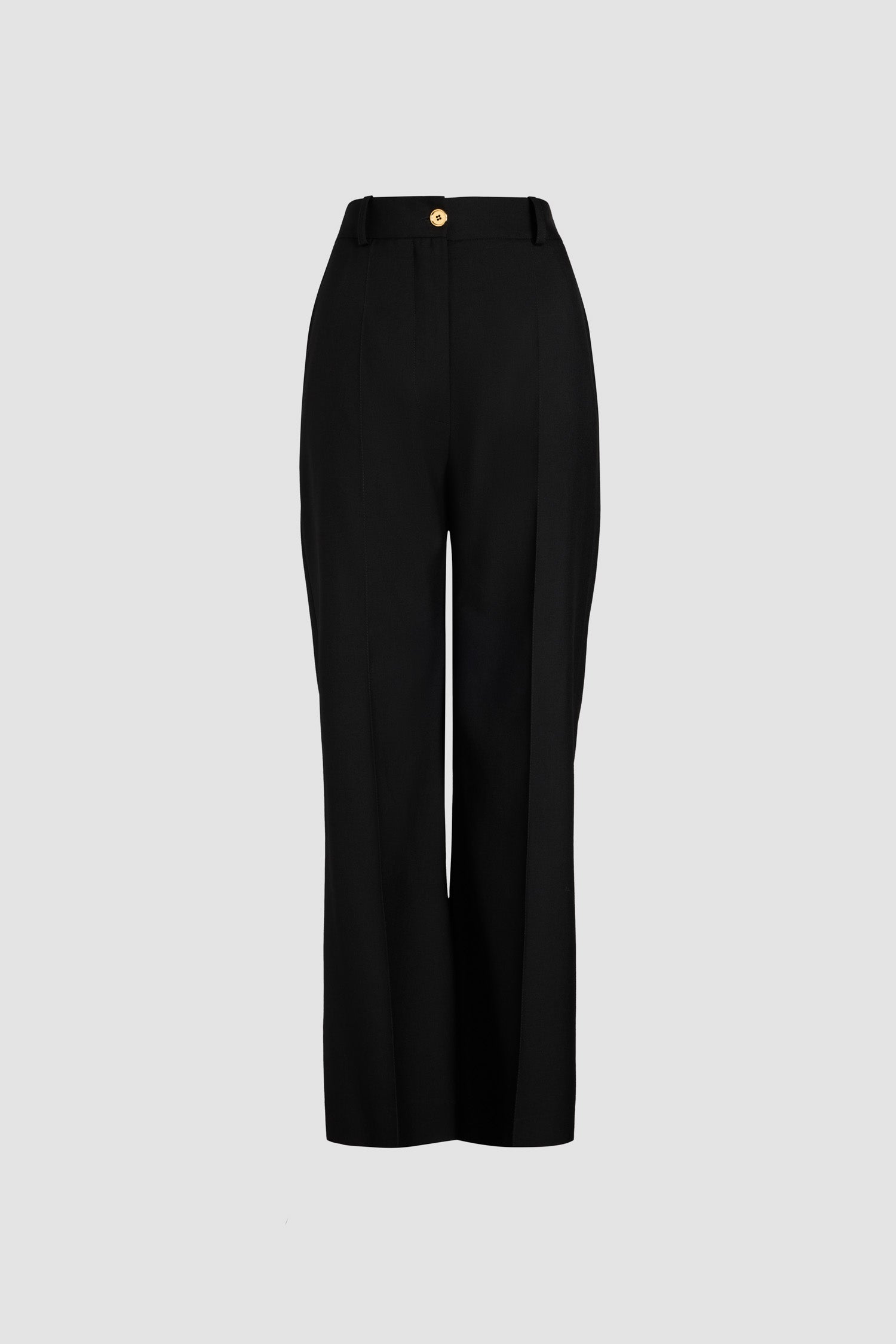 Pantalon droit en laine vierge