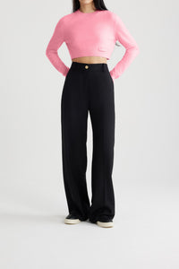 Pantalon droit en laine vierge