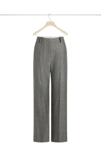Pantalon iconique en laine texturée