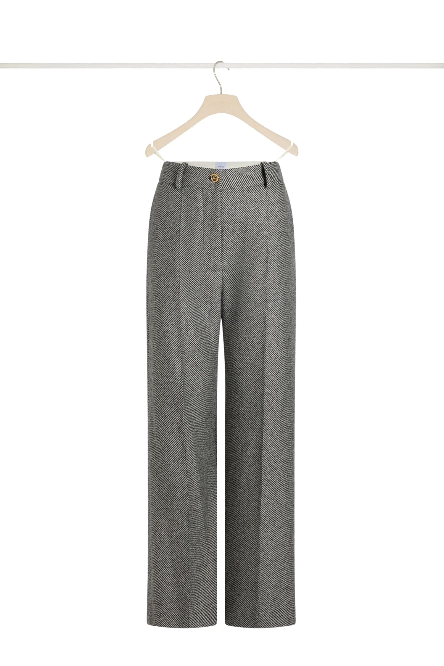 Pantalon iconique en laine texturée