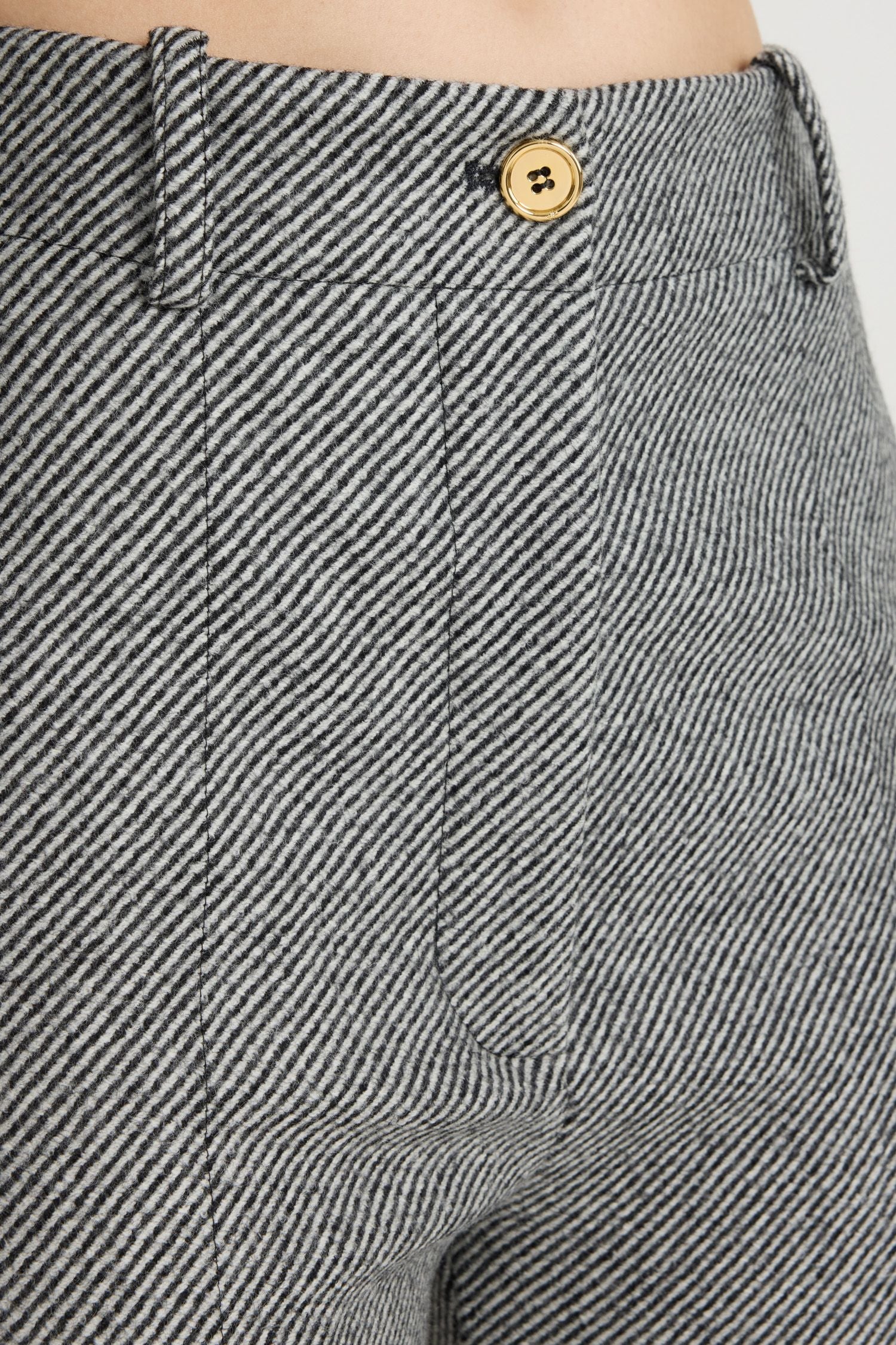 Pantalon iconique en laine texturée
