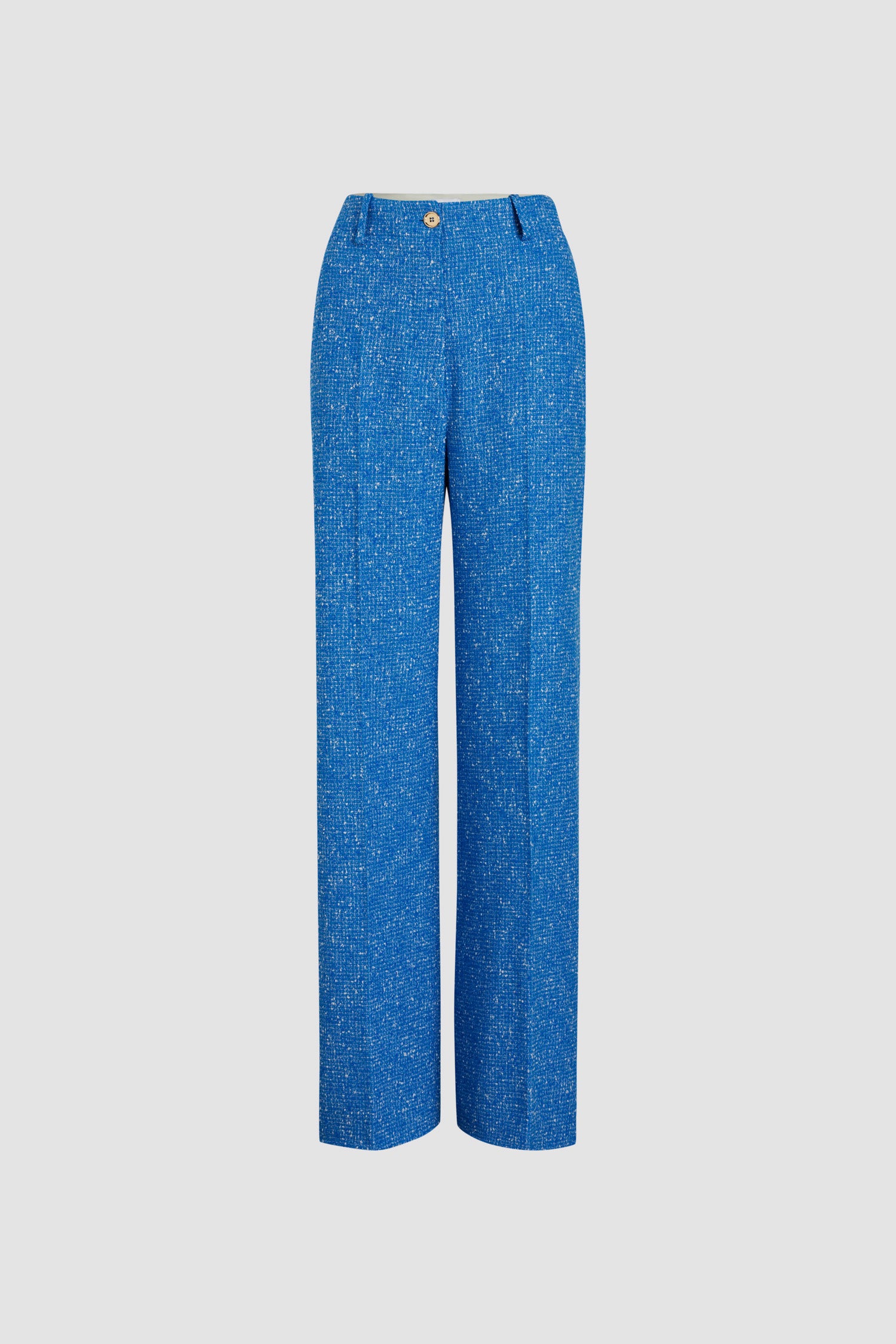 Pantalon iconique en tweed de laine éco-responsable et coton bio