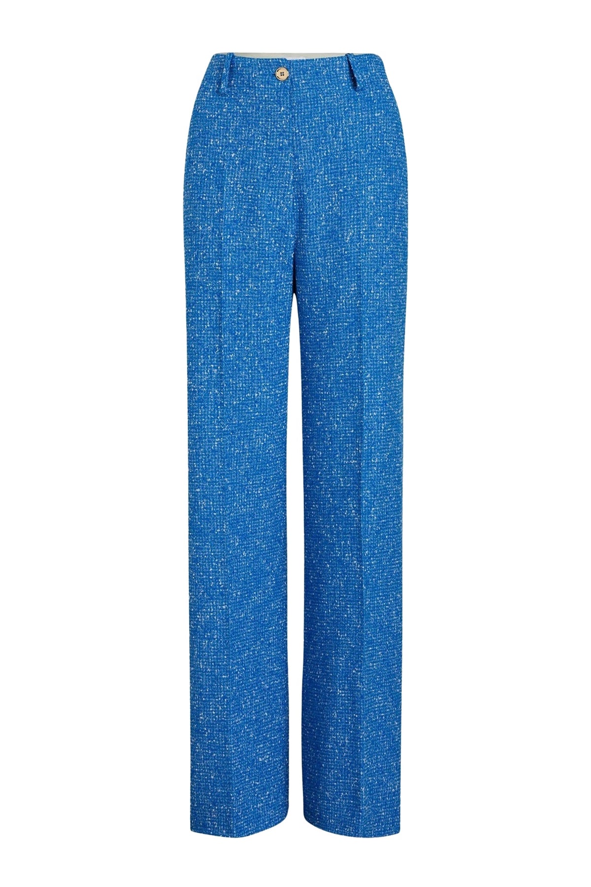 Victoria Blue / Pantalon iconique en tweed de laine éco-responsable et coton bio