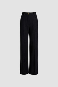 Pantalon iconique en tweed de laine éco-responsable et coton bio