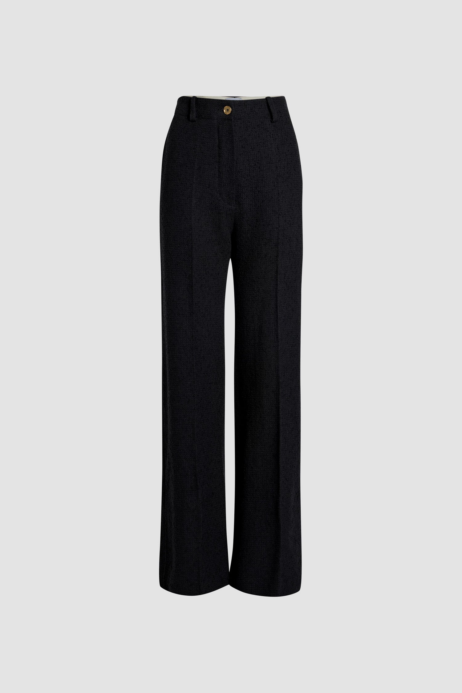 Pantalon iconique en tweed de laine éco-responsable et coton bio