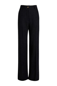 Black / Pantalon iconique en tweed de laine éco-responsable et coton bio