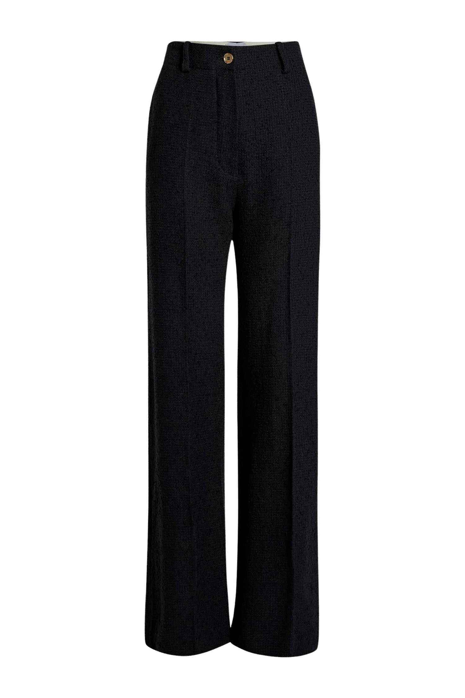 Black / Pantalon iconique en tweed de laine éco-responsable et coton bio