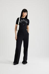 Pantalon iconique en tweed de laine éco-responsable et coton bio