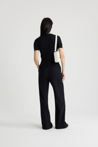 Pantalon iconique en tweed de laine éco-responsable et coton bio