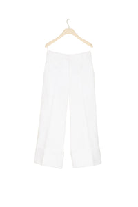 Pantalon iconique en coton à chevrons - Perle