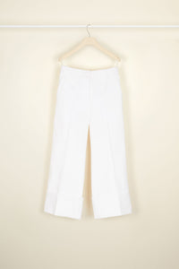 Pantalon iconique en coton à chevrons - Perle