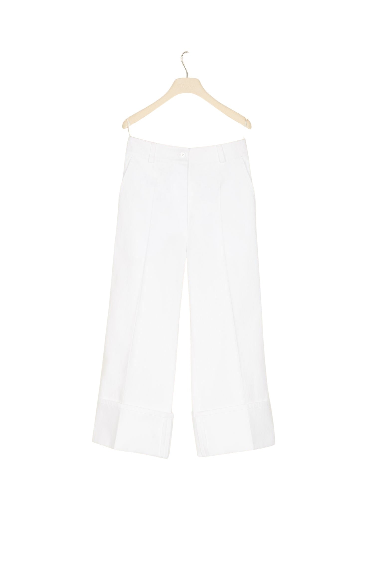 Pantalon iconique chevronné - Perle