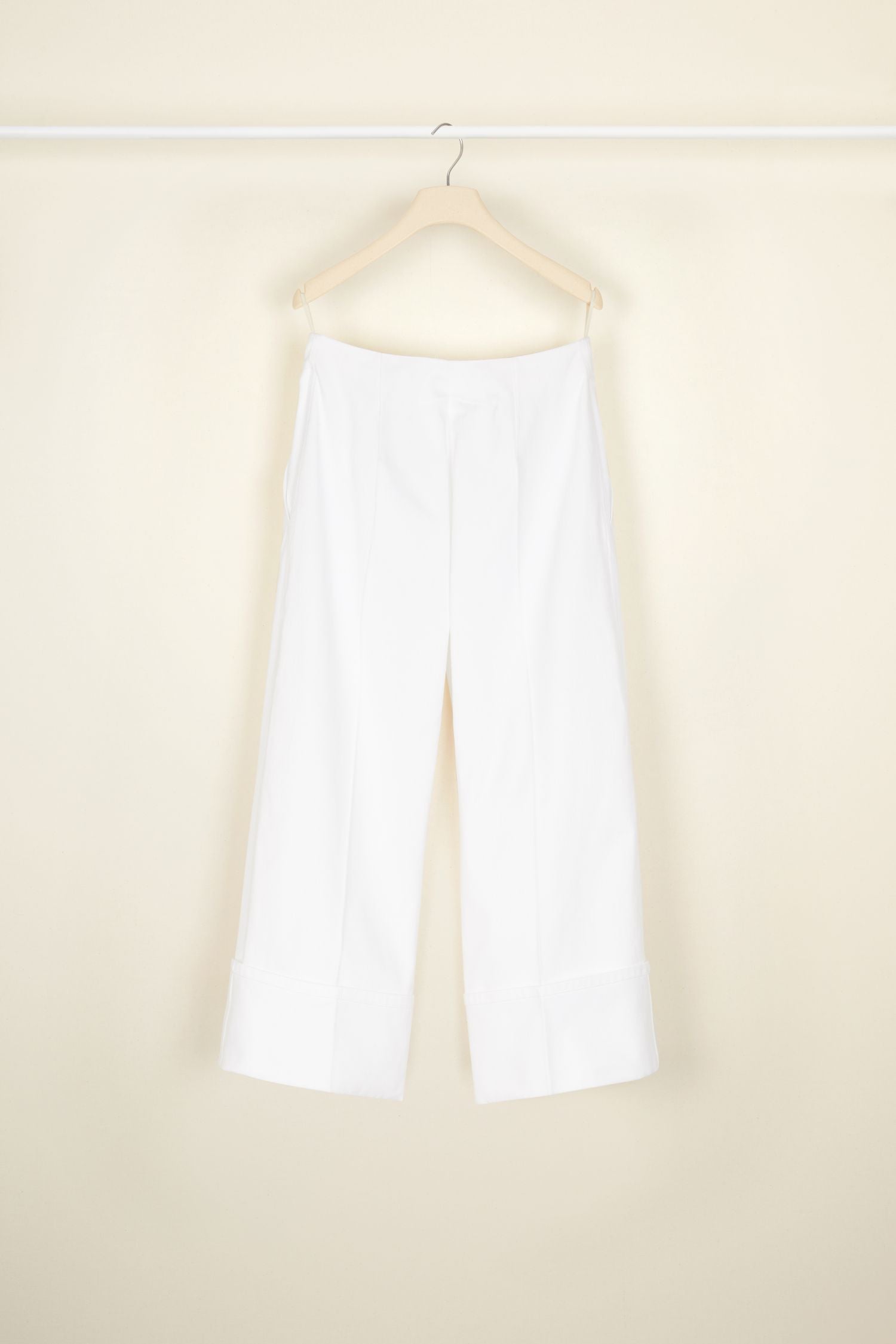 Pantalon iconique en coton à chevrons - Perle