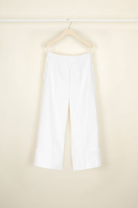 Pantalon iconique chevronné - Perle