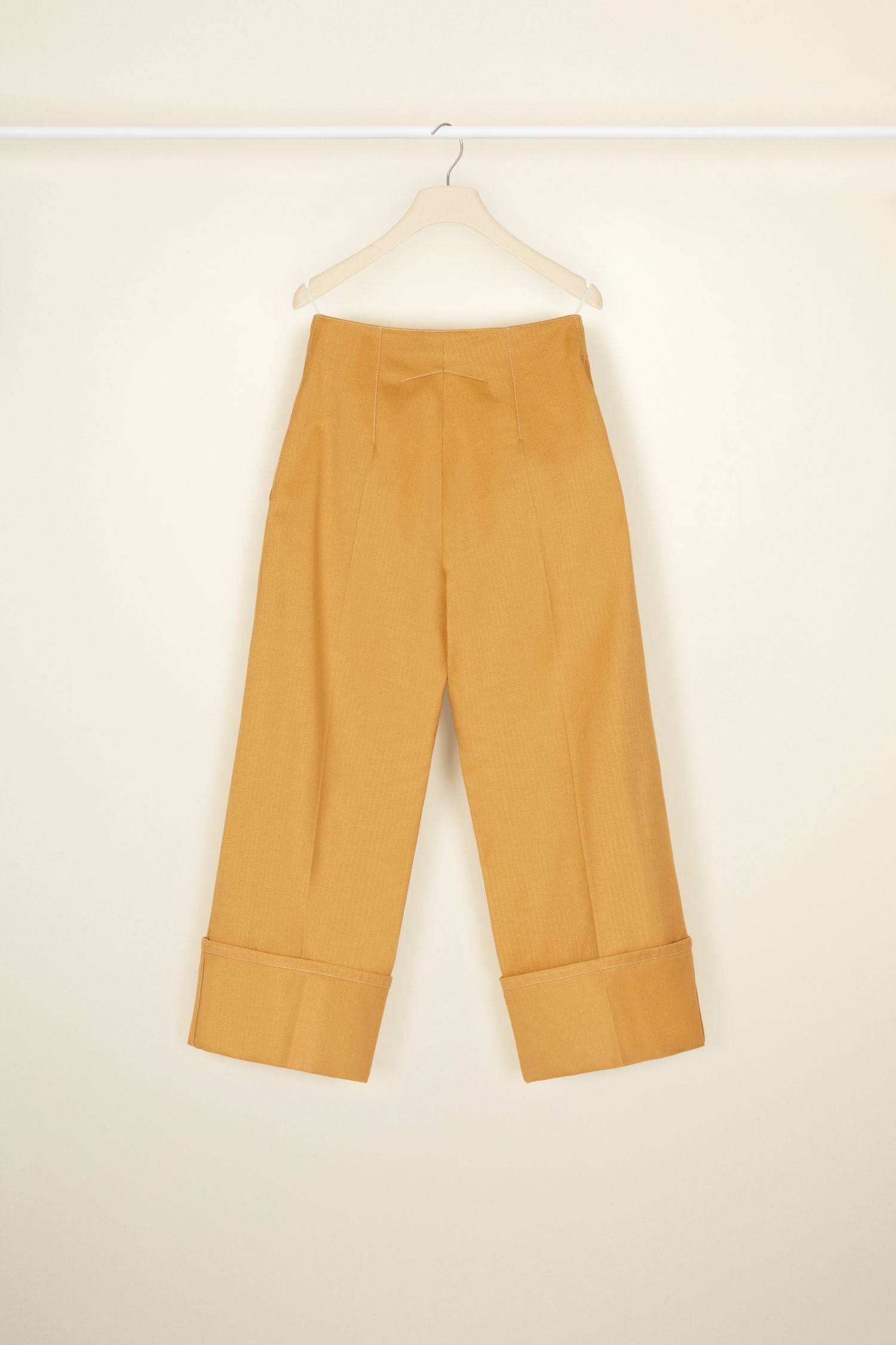 Pantalon iconique en coton chevronné - Cuivre