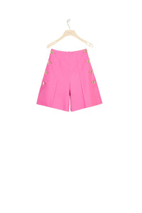 Short taille haute en laine vierge
 - Framboise