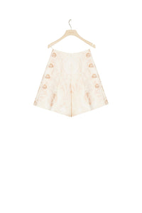 Short taille haute en jacquard - Fleur de Pêche