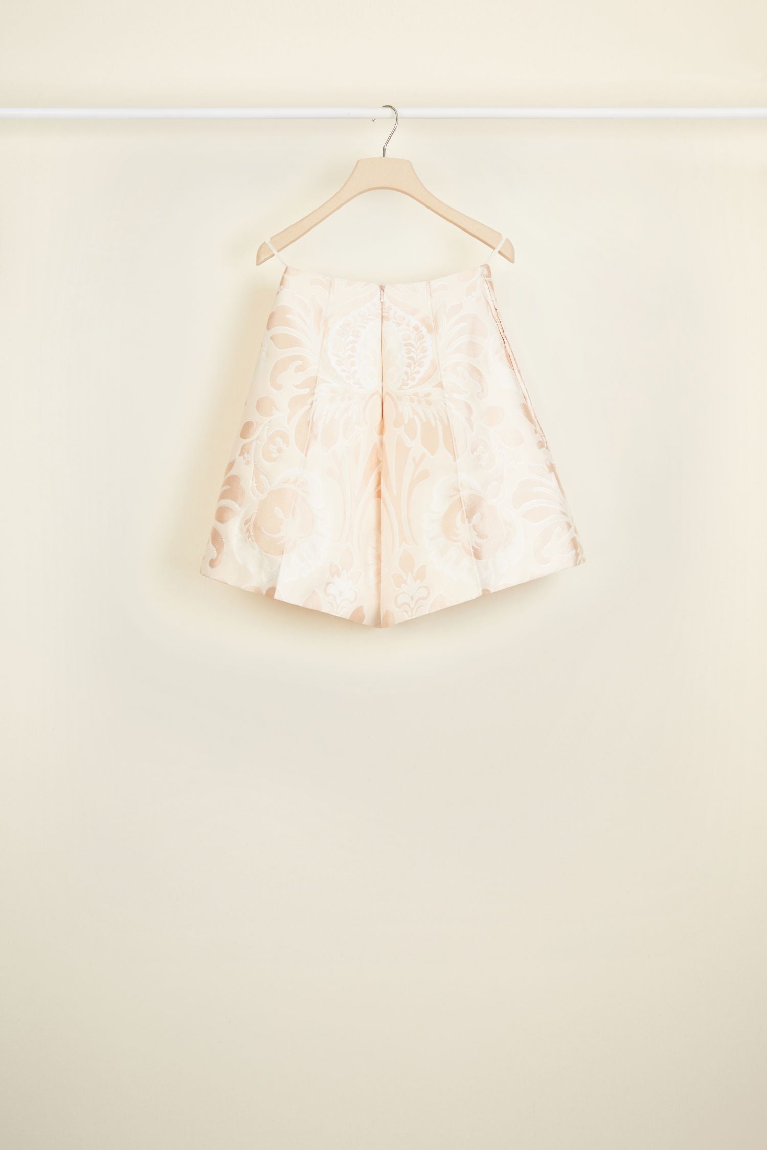 High-waisted jacquard shorts - Fleur de Pêche