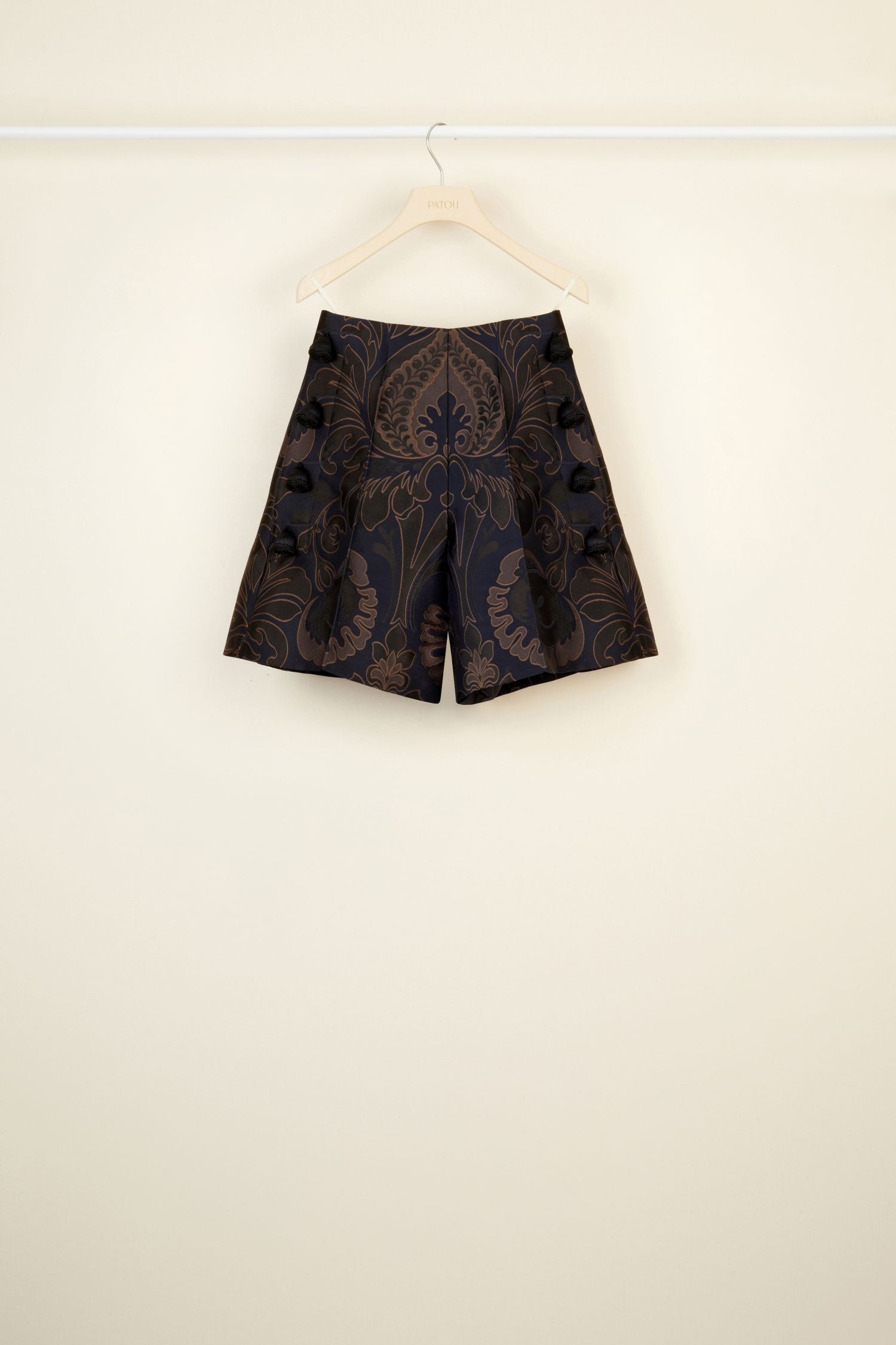 Short taille haute en jacquard - Ambre