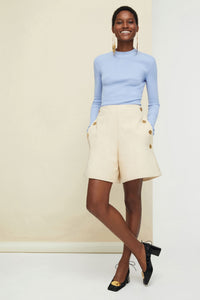 Short à taille haute - Vanille