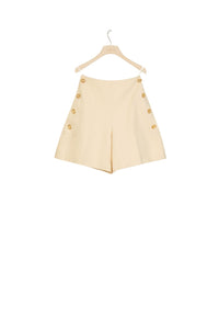 Short à taille haute - Vanille