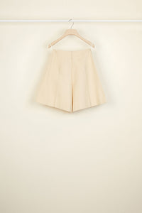 Short à taille haute - Vanille
