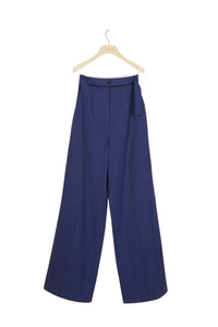 Pantalon ample en seersucker - Bleu Persan