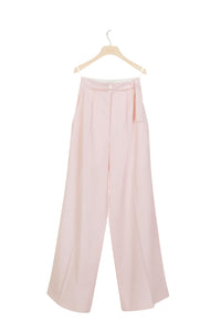 Pantalon ample en laine d'été - Pivoine