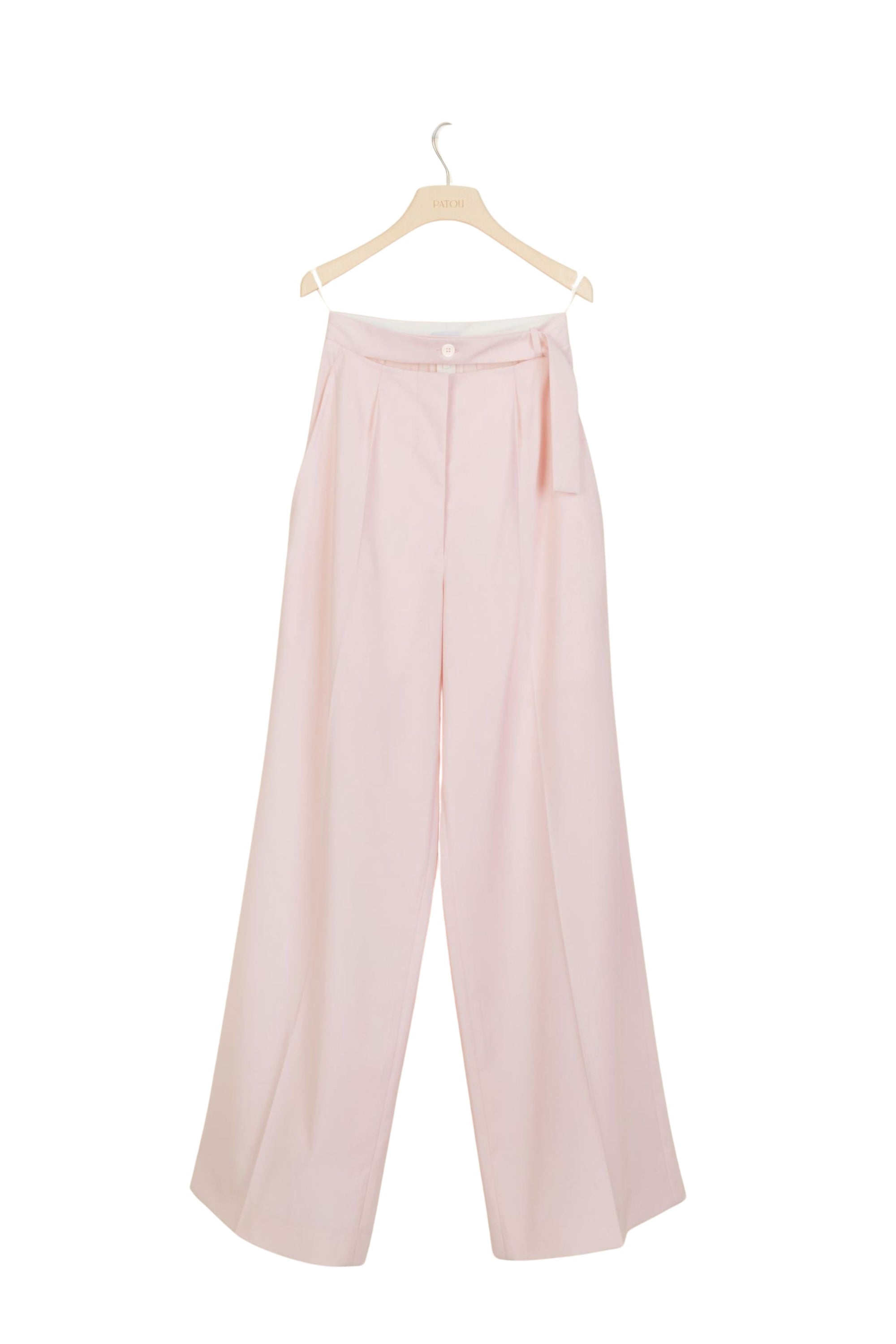 Pantalon ample en laine d'été - Pivoine