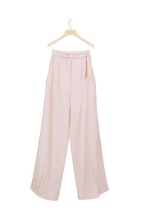 Pantalon ample en laine d'été - Pivoine