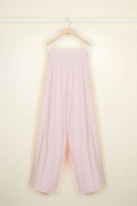 Pantalon ample en laine d'été - Pivoine