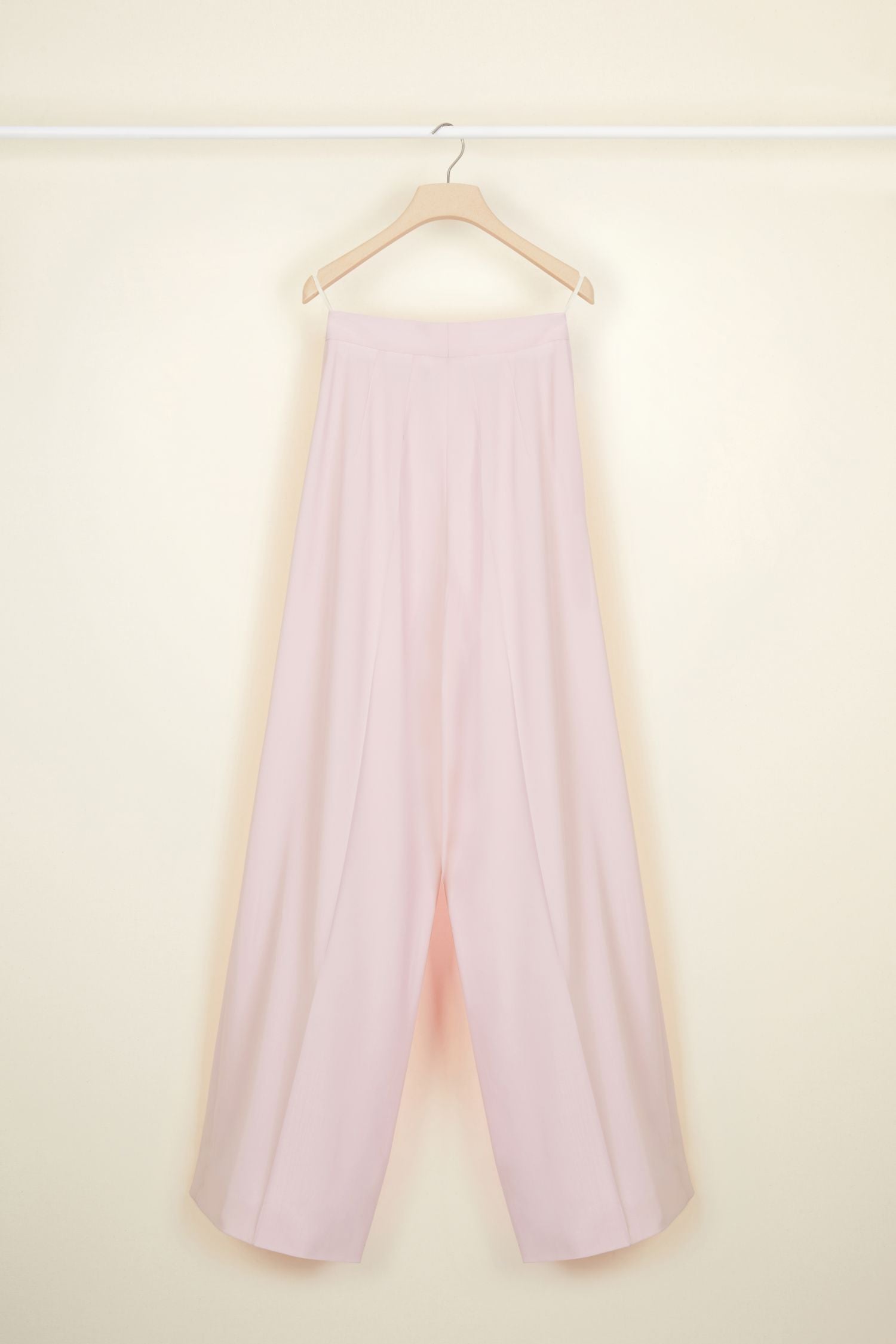 Pantalon ample en laine d'été - Pivoine